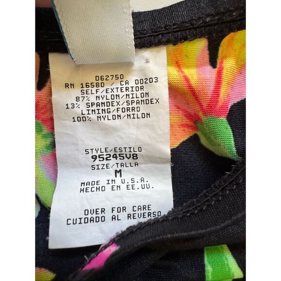 Catalina women's S bikini bottoms swim suit 2 piece bright high rise 90’s neon b - Picture 4 of 8